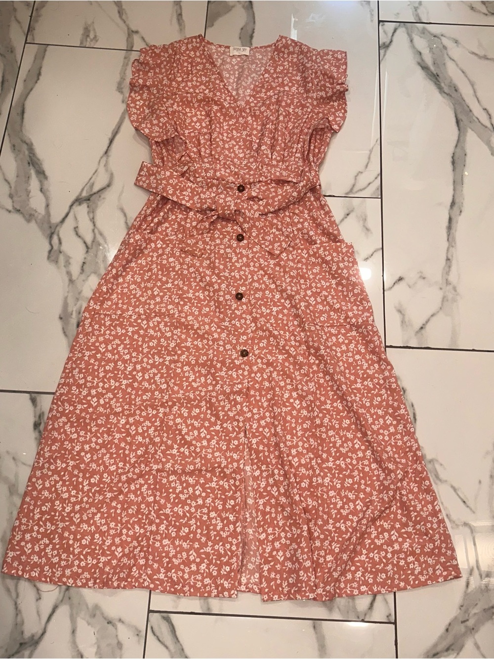 Sienna Sky Dusty Rose Floral Maxi Dress